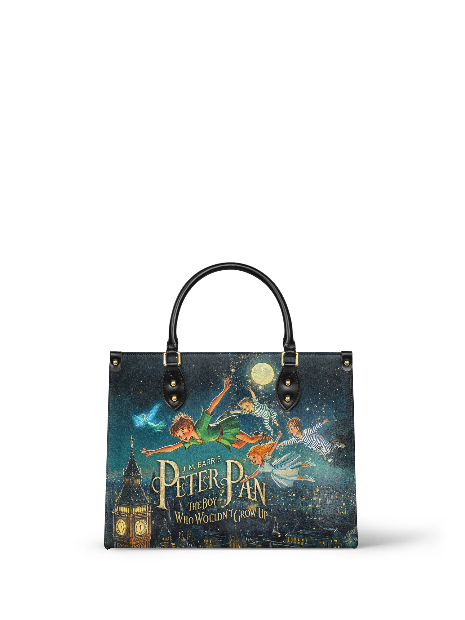 "Neverland Sky" - Blue Interior - Leather Handbag