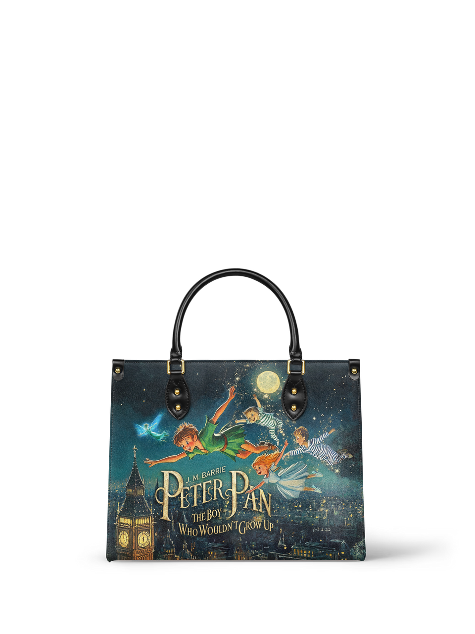 "Neverland Sky" - Blue Interior - Leather Handbag