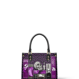 "The Codex of Gothic Tales" Violet Echo Small Leather Handbag Deal