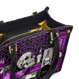 "The Codex of Gothic Tales" Violet Echo Small Leather Handbag Deal