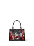 "The Codex of Gothic Tales" Black Widow’s Kiss Small Leather Handbag