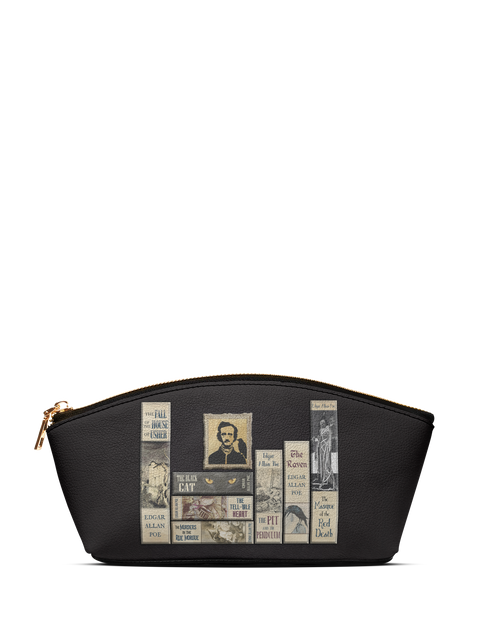 "Poe's Library" Ashen Black Eclipse Makeup Bag