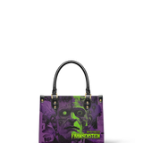 "Frankenstein" Lablight Violet Small Leather Handbag