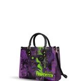 "Frankenstein" Lablight Violet Leather Handbag