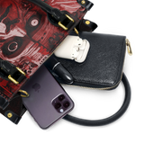 "Frankenstein" Heart Surge Small Leather Handbag