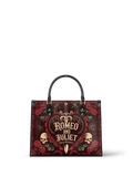 "Romeo And Juliet" Poison Rose Leather Handbag - FALL CLEARANCE DEAL