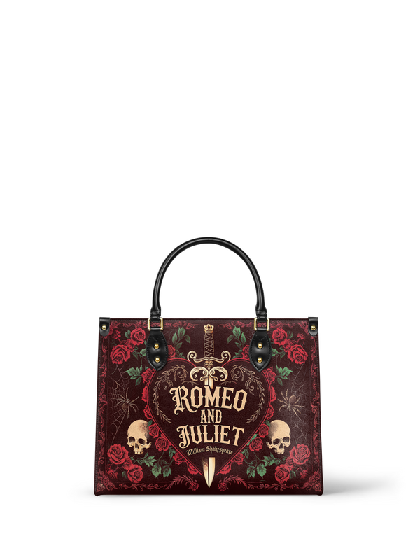 "Romeo And Juliet" Poison Rose Leather Handbag
