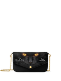 "The Black Cat" Envelope Chain Crossbody Bag