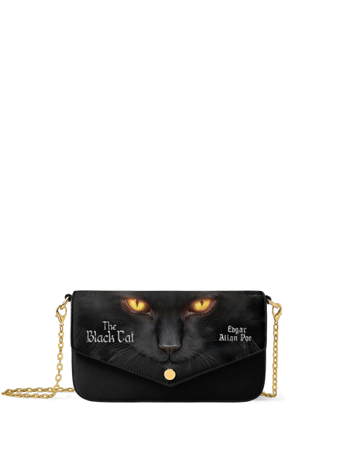 "The Black Cat" Envelope Chain Crossbody Bag - NEW WORKSHOP SALE