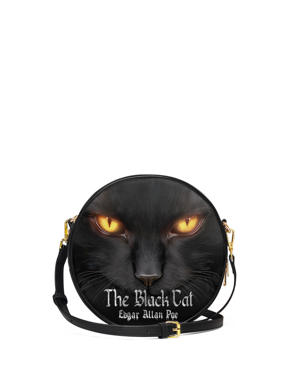 "The Black Cat" Circle Crossbody Bag