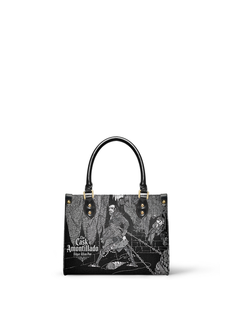 "The Cask Of Amontillado" Small Leather Handbag