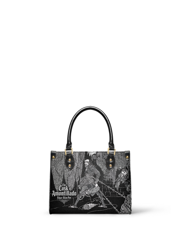 "The Cask Of Amontillado" Small Leather Handbag