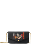 "The Codex of Gothic Tales" Deadlight Black Envelope Chain Crossbody Bag - FALL CLEARANCE DEAL