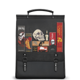 "The Codex of Gothic Tales" Deadlight Black Leather Backpack