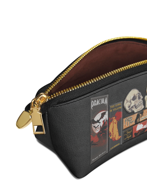 "The Codex of Gothic Tales" Deadlight Black Eclipse Makeup Bag