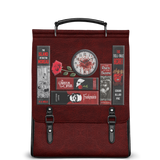 "The Crimson Codex" Leather Backpack