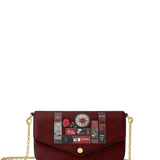 "The Crimson Codex" Envelope Chain Crossbody Bag - CLEAROUT