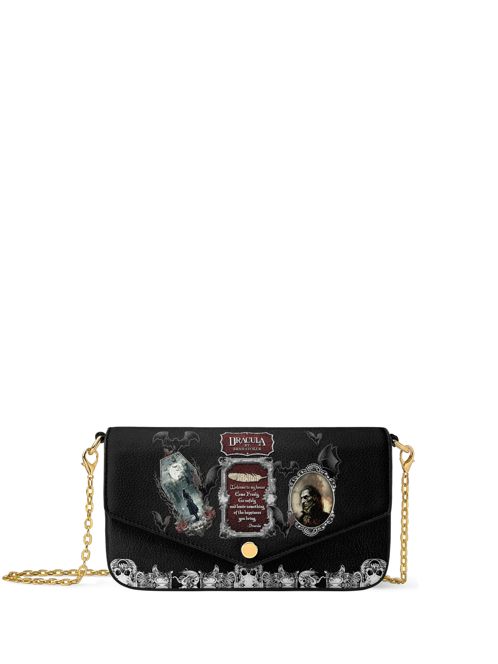 "The Dracula" Envelope Chain Crossbody Bag - FALL CLEARANCE DEAL