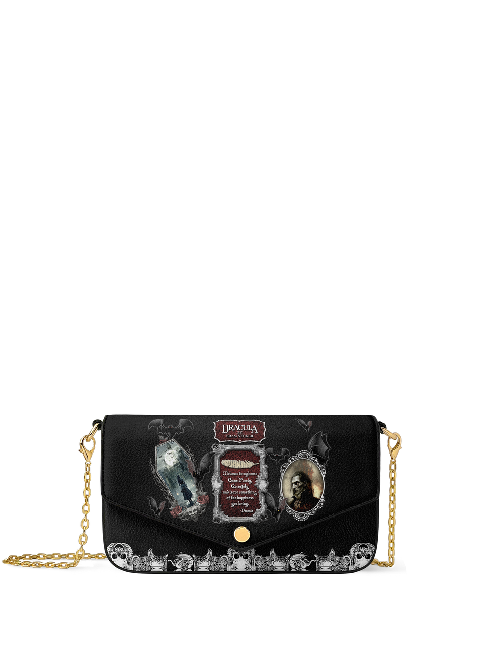 "The Dracula" Envelope Chain Crossbody Bag - FALL CLEARANCE DEAL