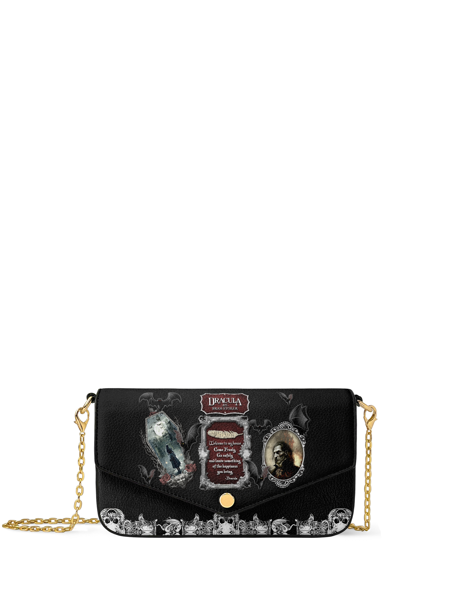 "The Dracula" Envelope Chain Crossbody Bag - NEW WORKSHOP SALE