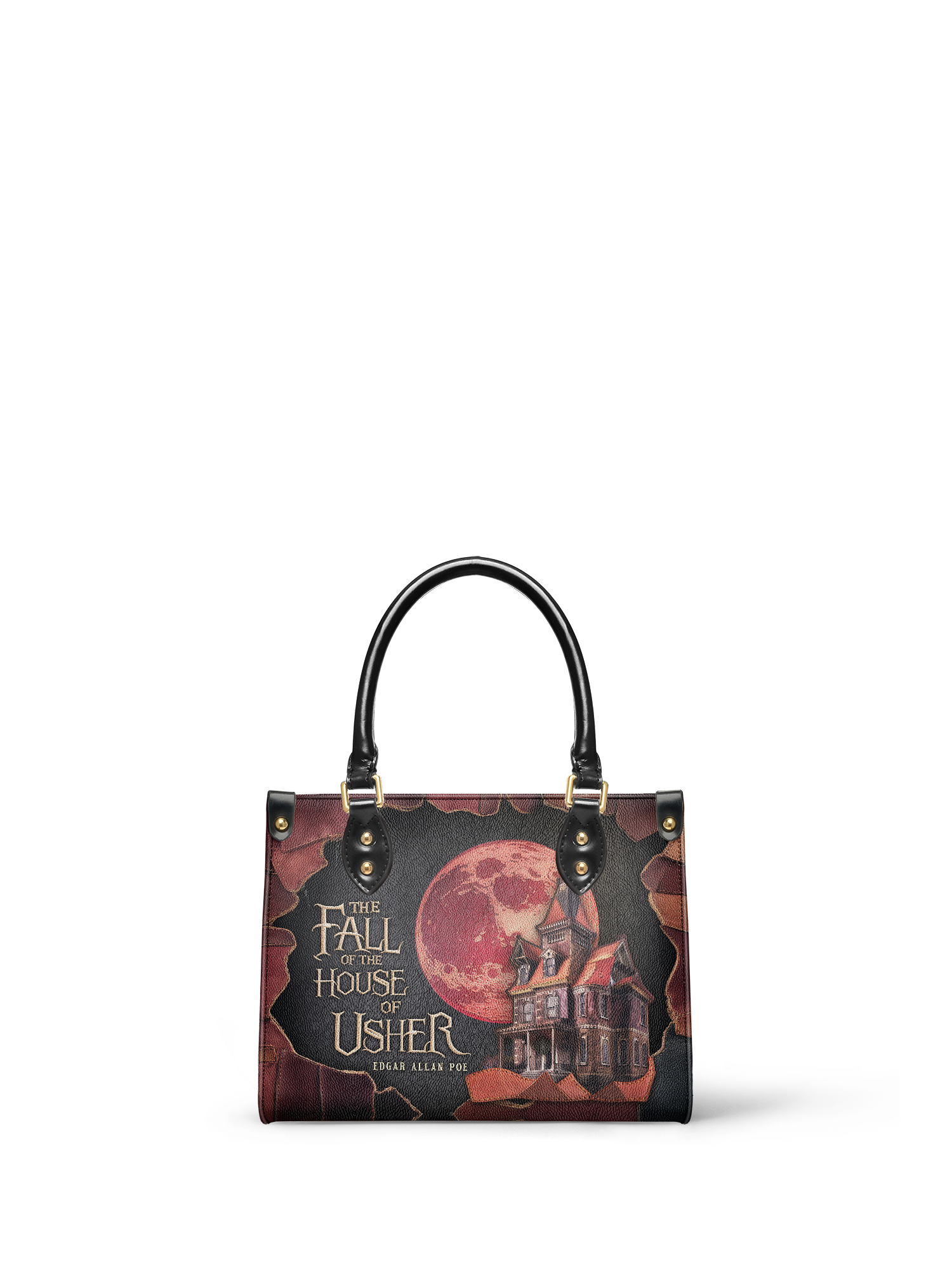 "The Fall Of The House Of Usher" Small Leather Handbag