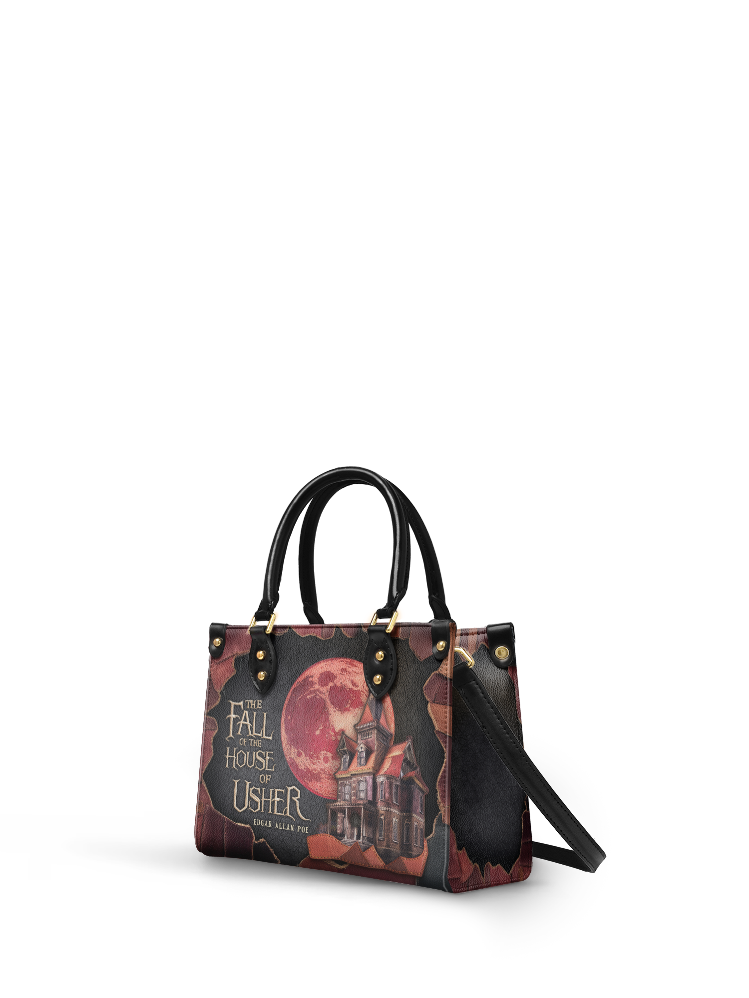 "The Fall Of The House Of Usher" Small Leather Handbag