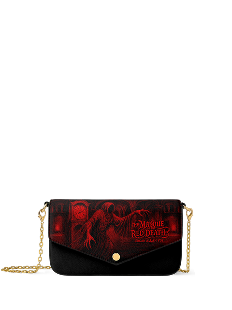 "The Masque Of The Red Death" Envelope Chain Crossbody Bag - NEW WORKSHOP SALE