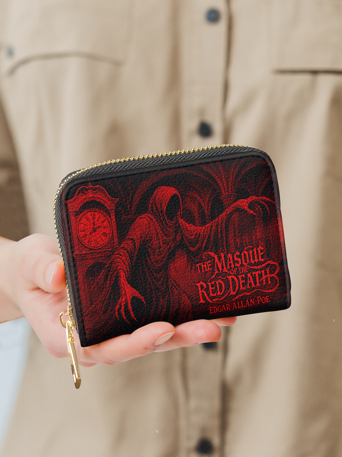 "The Masque Of The Red Death" Mini Wallet - FALL CLEARANCE DEAL