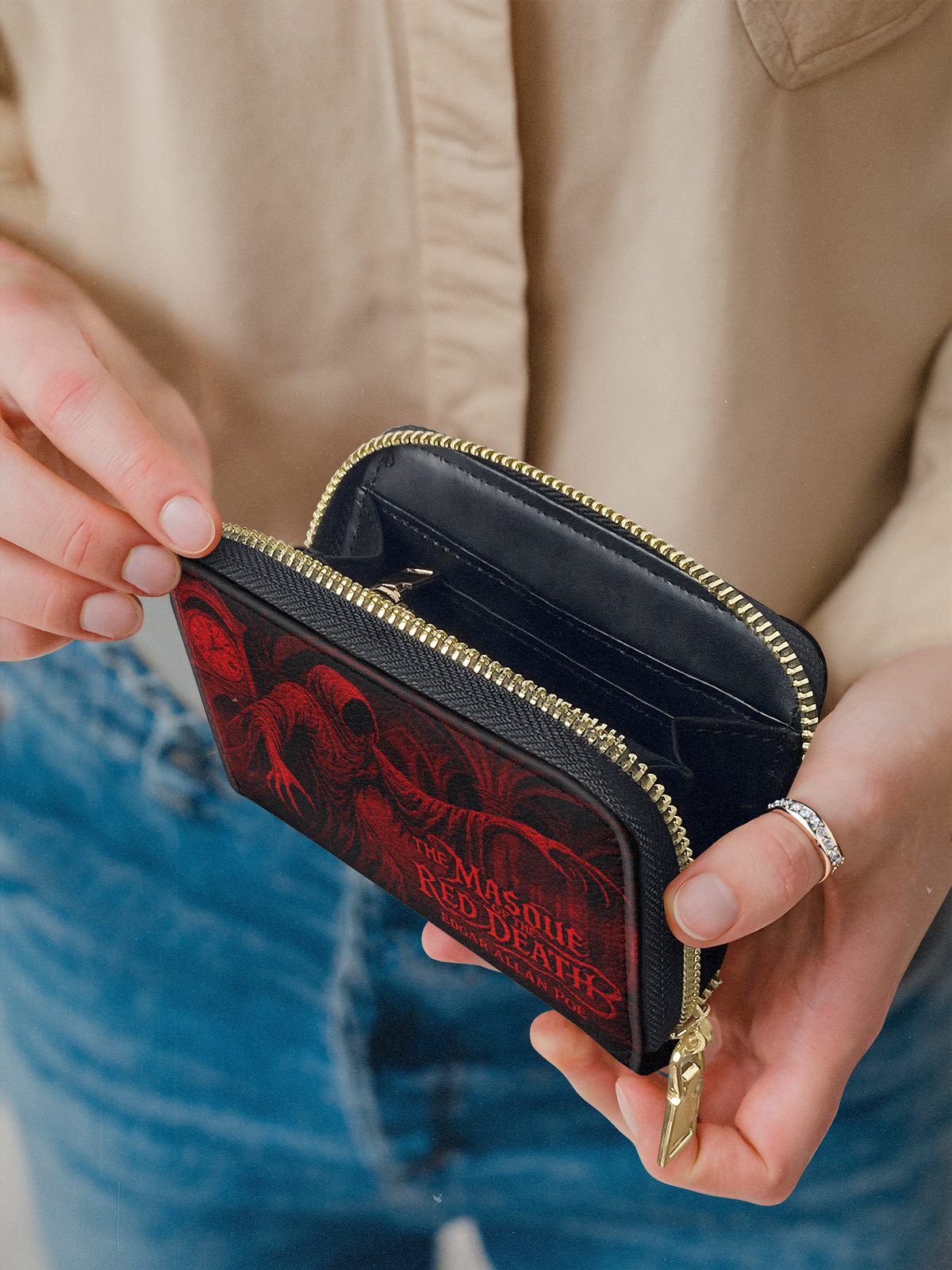 "The Masque Of The Red Death" Mini Wallet - FALL CLEARANCE DEAL