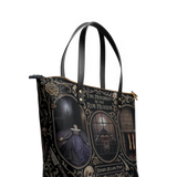 "The Murders In The Rue Morgue" Leather Tote Bag