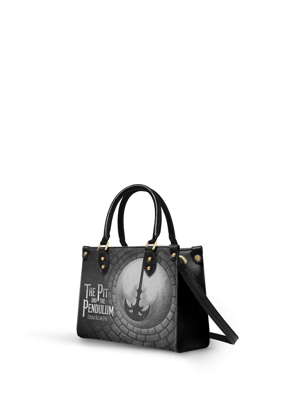 "The Pit And The Pendulum" Small Leather Handbag - FALL CLEARANCE DEAL
