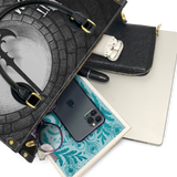 The Pit And The Pendulum Leather Handbag