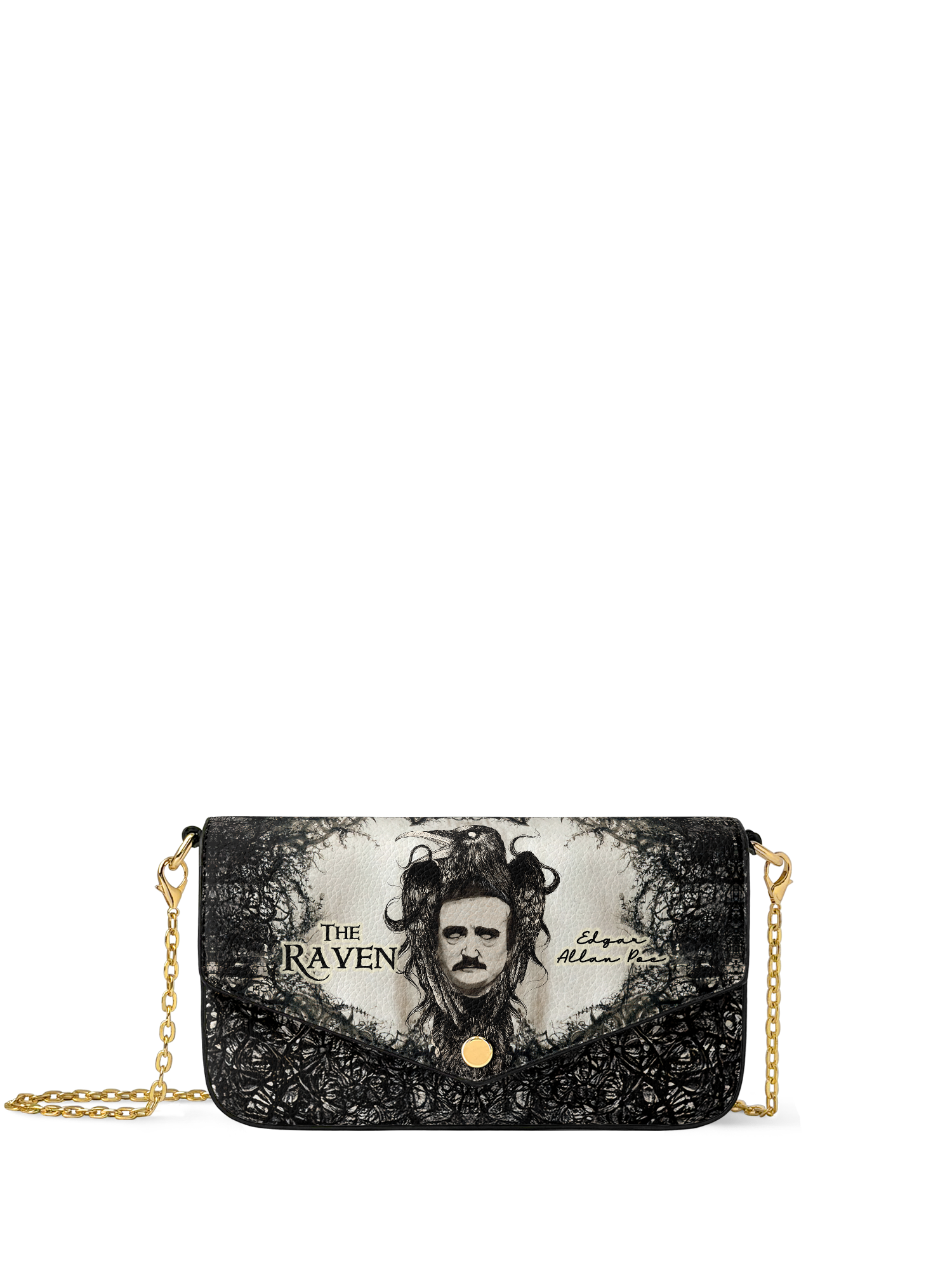 "The Raven" Envelope Chain Crossbody Bag - NEW WORKSHOP SALE