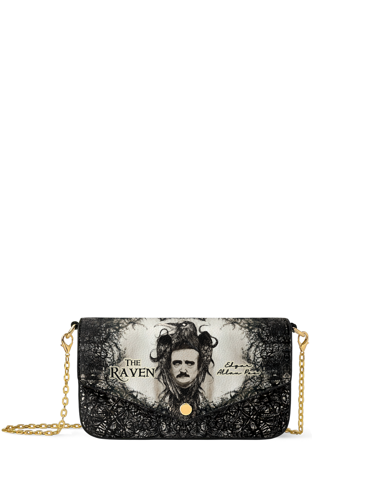 "The Raven" Envelope Chain Crossbody Bag - FALL DEAL