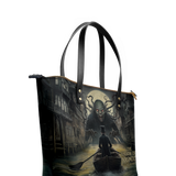 "The Shadow Over Innsmouth" Leather Tote Bag