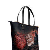 The Tell Tale Heart Leather Tote Bag
