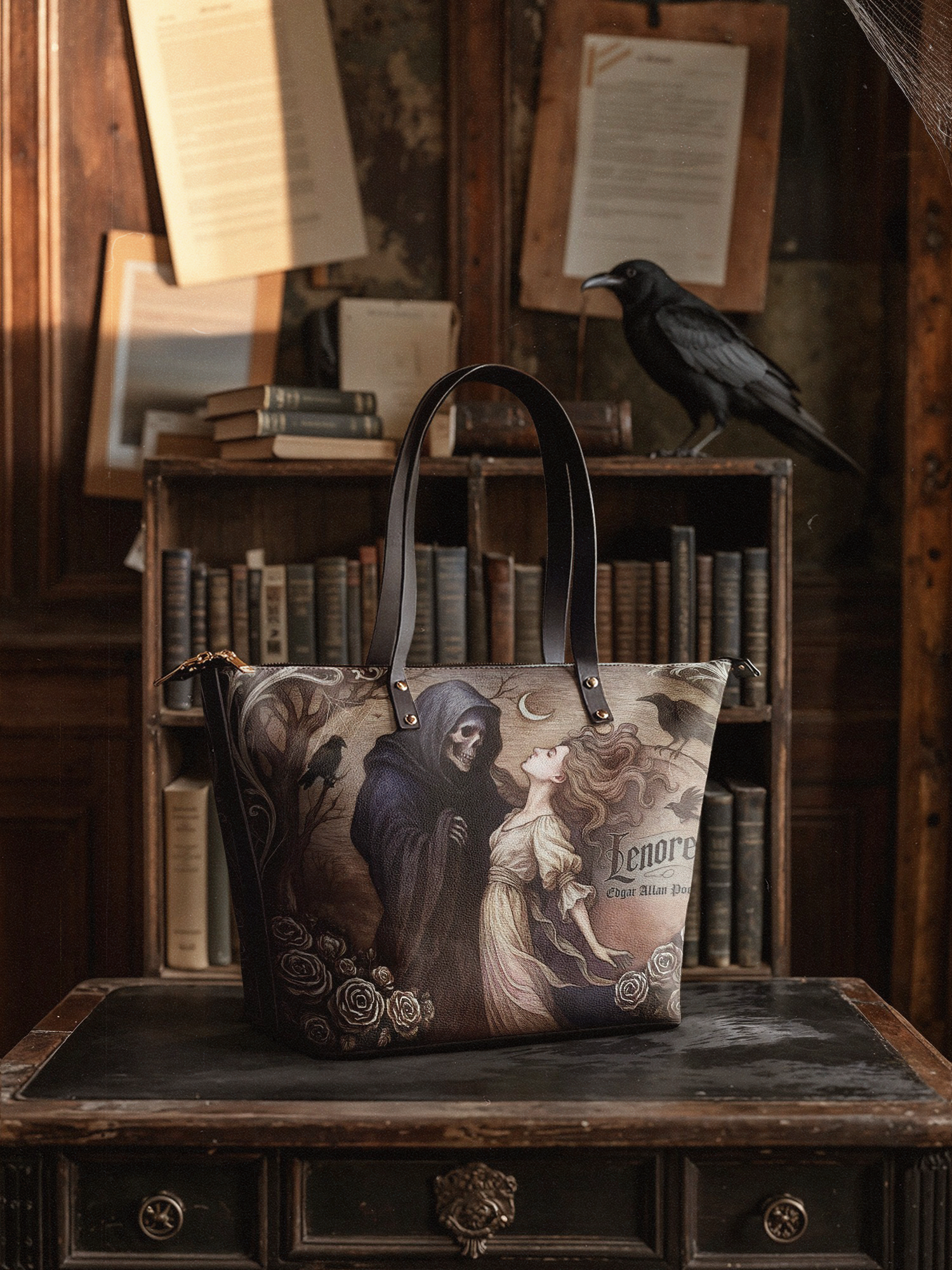 "Lenore" Leather Tote Bag