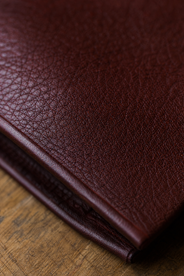 Macro photograph of leather grain
