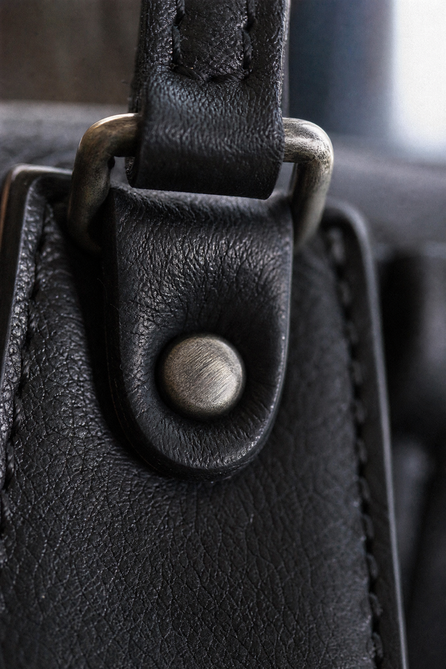 Macro photograph of brass hardware