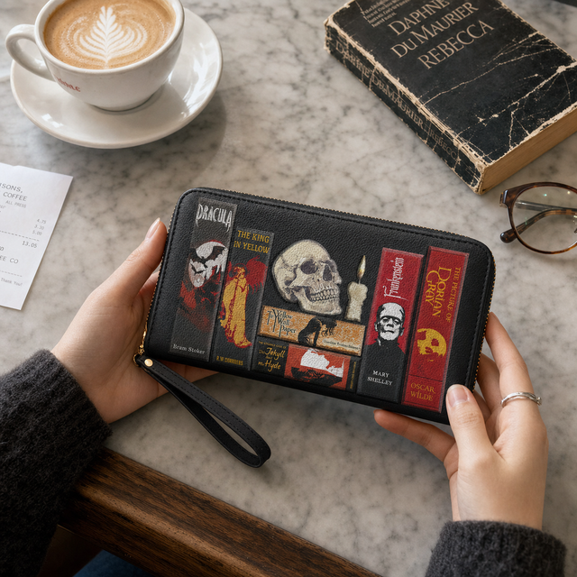 The Codex wallet on a shop counter