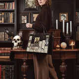 Poe's Library Black Leather Handbag Deal