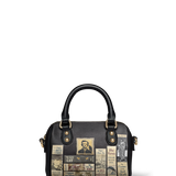 "Poe's Library" Ashen Black Mini Satchel
