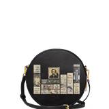 "Poe's Library" Ashen Black Circle Crossbody Bag Deal