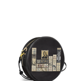 "Poe's Library" Ashen Black Circle Crossbody Bag Deal