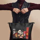 The Codex of Gothic Tales Leather Tote Bag Deal