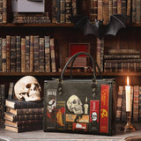 "The Codex of Gothic Tales" Deadlight Black Leather Handbag Special Deal