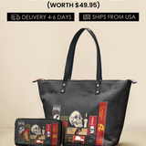 The Codex of Gothic Tales Leather Tote Bag Deal