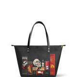 The Codex of Gothic Tales Leather Tote Bag Deal