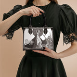 "Ligeia" - Black Interior - Small Leather Handbag - CLEAROUT