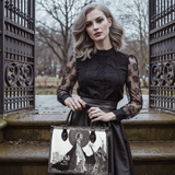 "Ligeia" - Black Interior - Leather Handbag - CLEAROUT